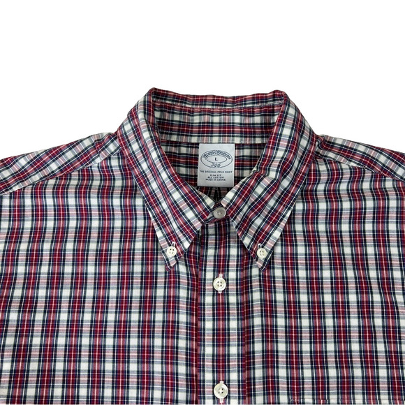 Men's Brooks Brothers Plaid Casual Button up Up Shirt - Picture 1 of 9